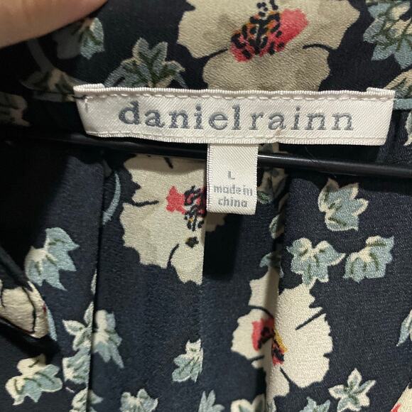 Daniel Rainn Women's V-neck Floral Dress Sz L Boho Casual - Picture 6 of 8